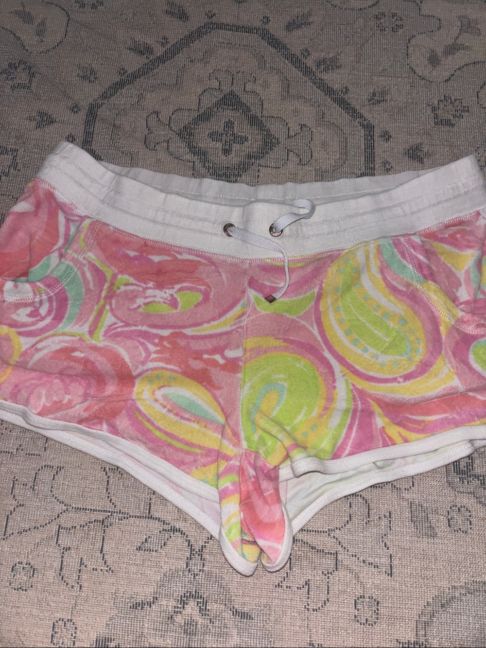 Lilly Pulitzer Pink, Yellow & Green Paisley Women’s Shorts